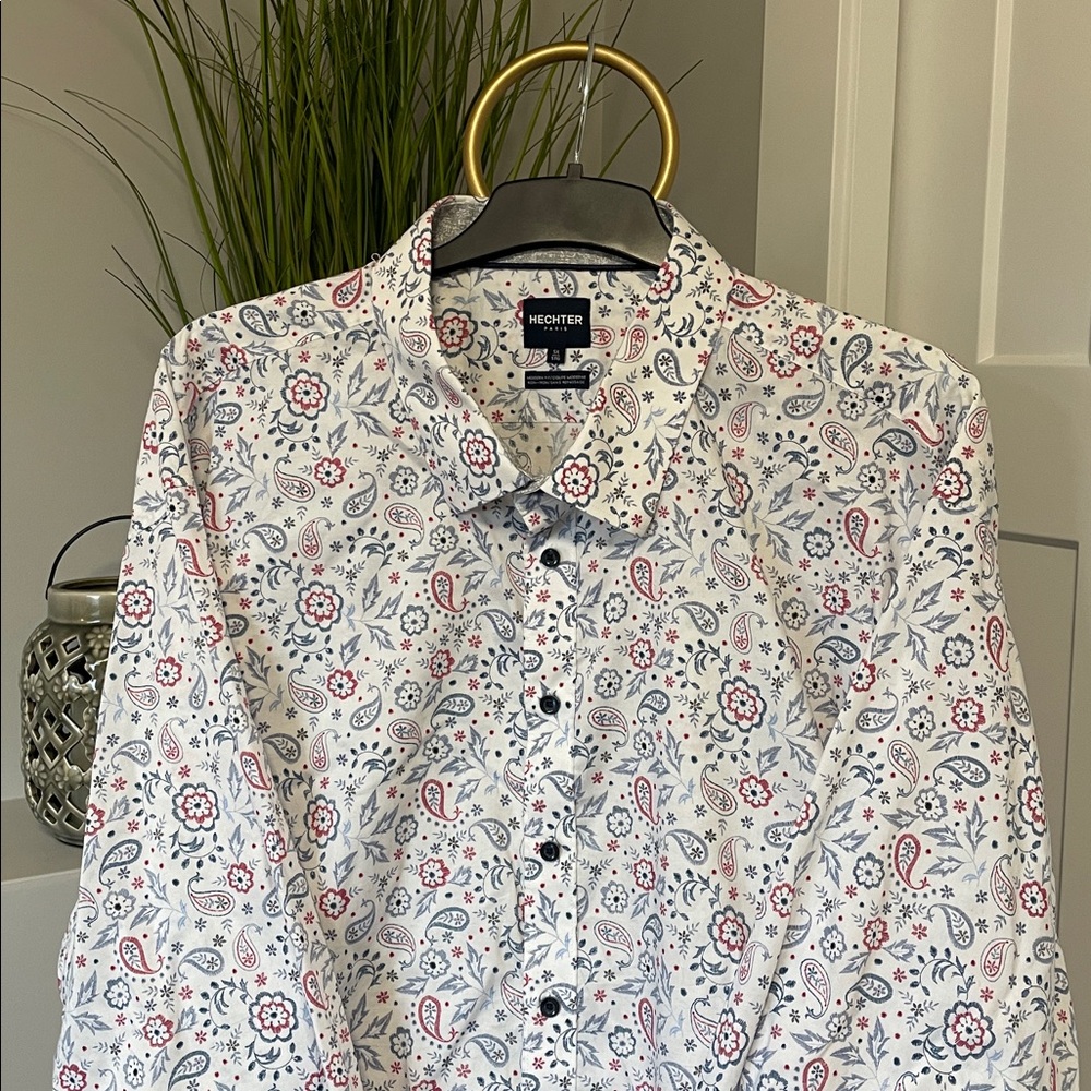 Big & Tall Daniel Hechter Modern Fit Men’s Dress Shirt, 5XL Fit
